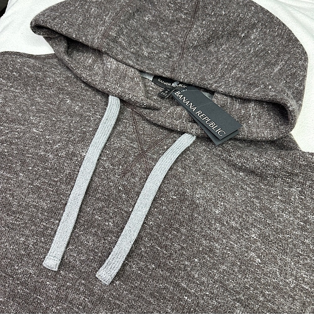 Banana Republic Men's Tristan Bouclé Hoodie Size XLT (NWT) - Picture 3 of 10
